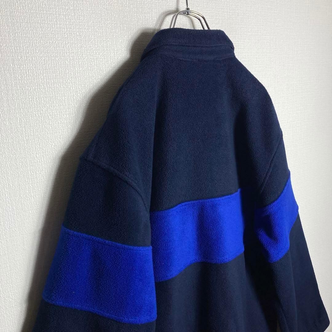 新品未使用☆ポロラルフローレン 紺 ジップアップジャケット 150 ロゴ刺繍 XLサイズ】ラルフローレン 刺繍ロゴ フルジップ フリース