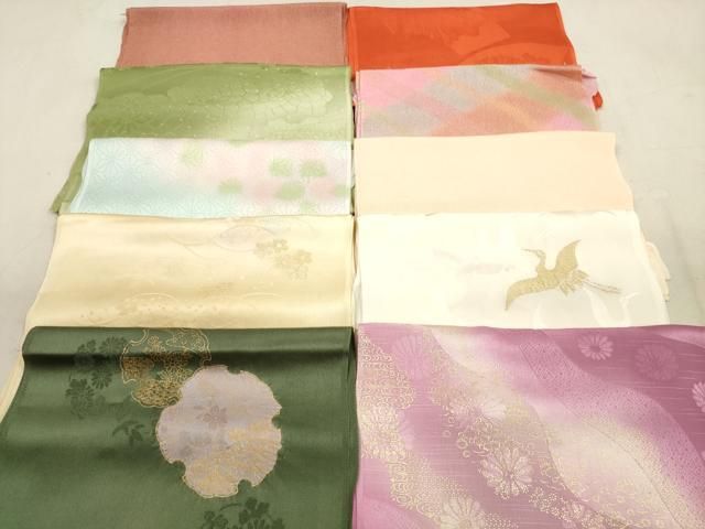 平和屋着物 和装小物 帯揚げ10枚セット 正絹 DAAX2052xg