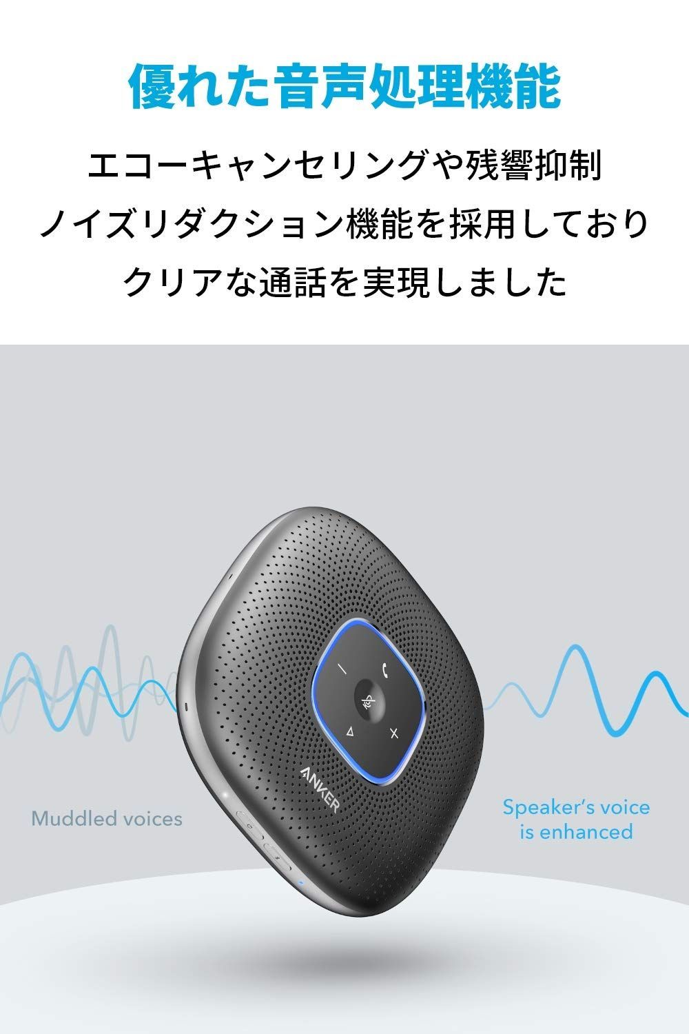 Anker PowerConf スピーカーフォン オンライン会議 テレワーク 数量限定】Anker PowerConf スピーカーフォン オンライン会議