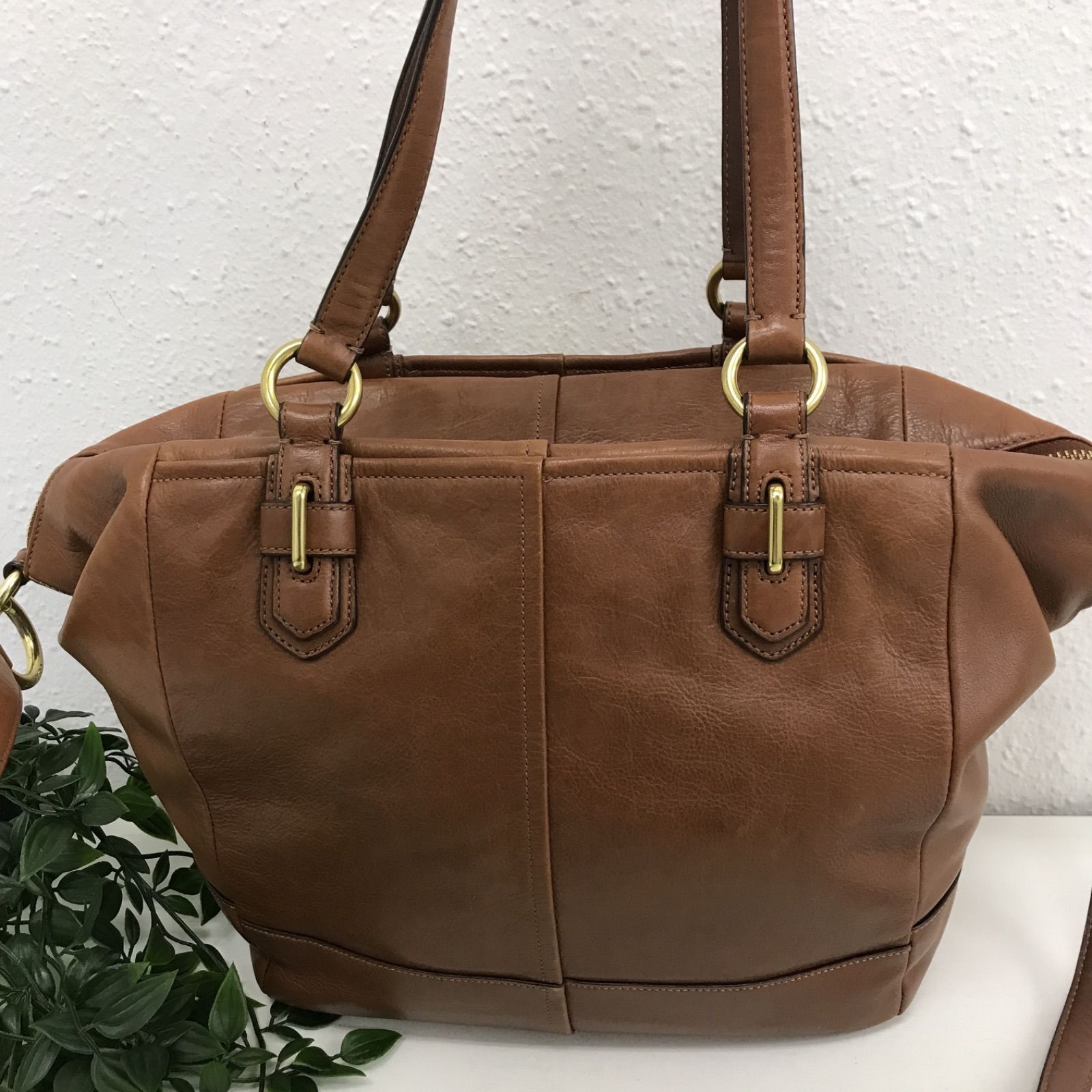 送料無料/プレゼント付♪ 美品 COACH ハンドバッグ 2way ショルダー