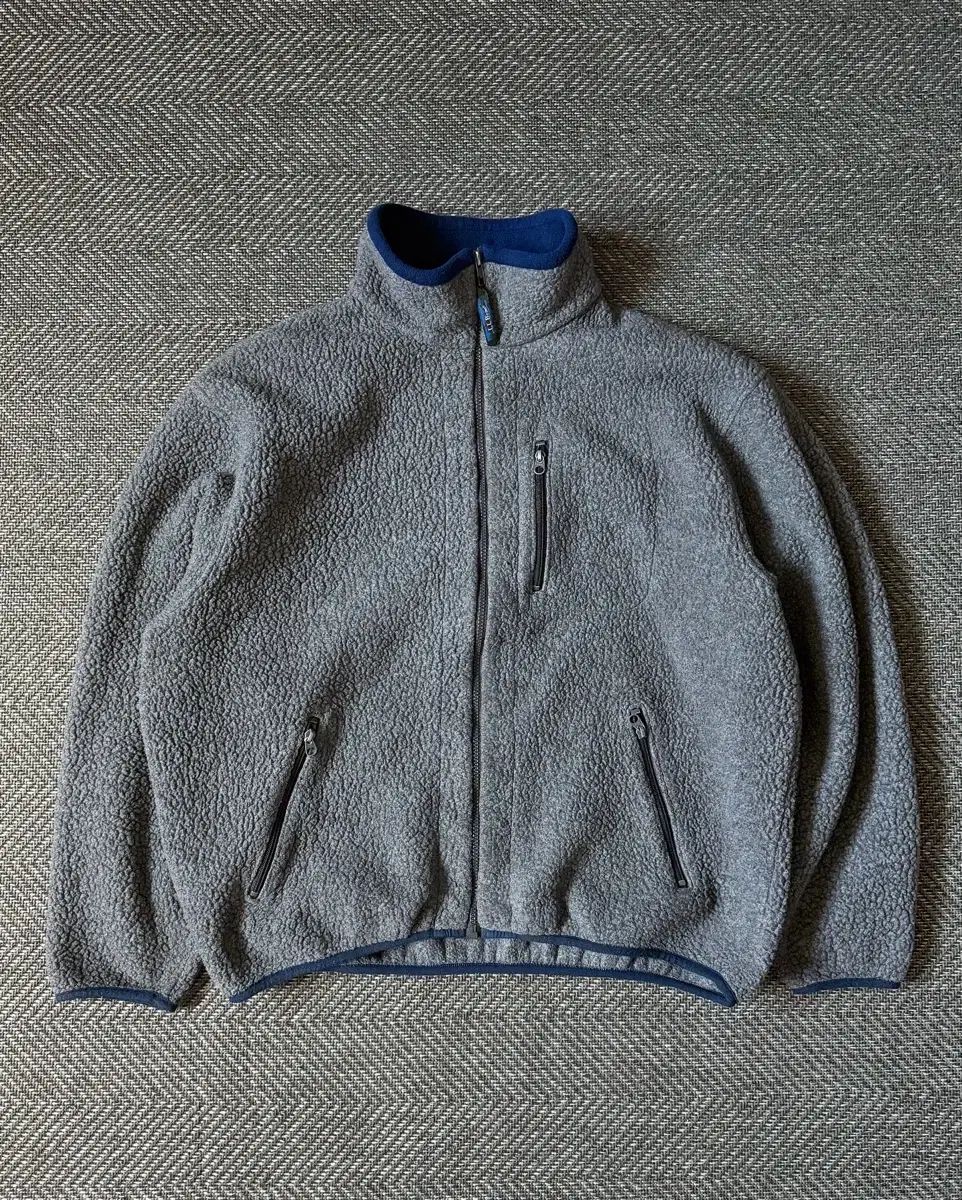 90s USA L.L.Bean L L ビーン ディープファイル フリース ジャケット ジップアップ 105 ー 110
