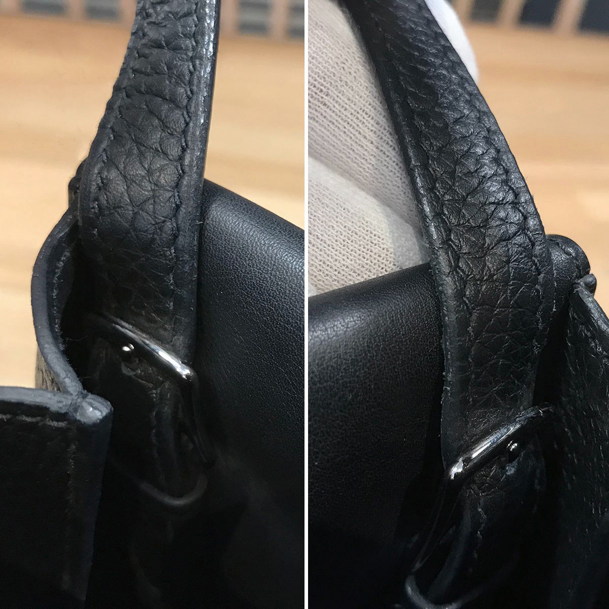 値下げ【超美品】エルメス アルザン25 トリヨンクレマンス ブラック 