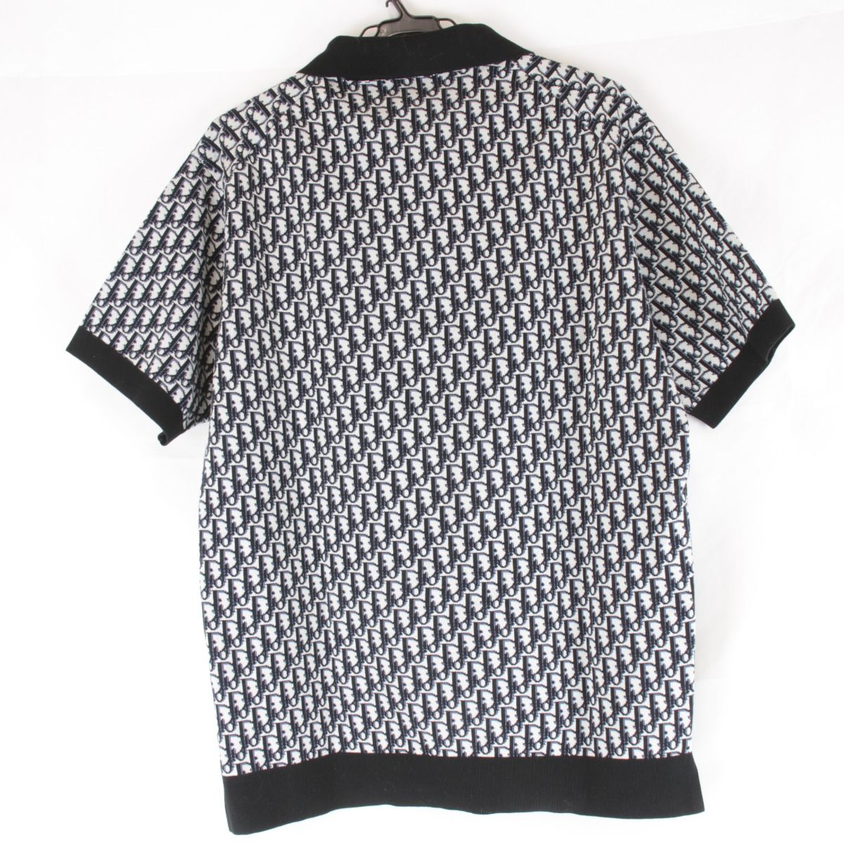 DIORディオール　メンズ ポロシャツ オブリークS Dior Oblique Polo Shirt Beige, Blue and Black Cotton Jacquard | DIOR