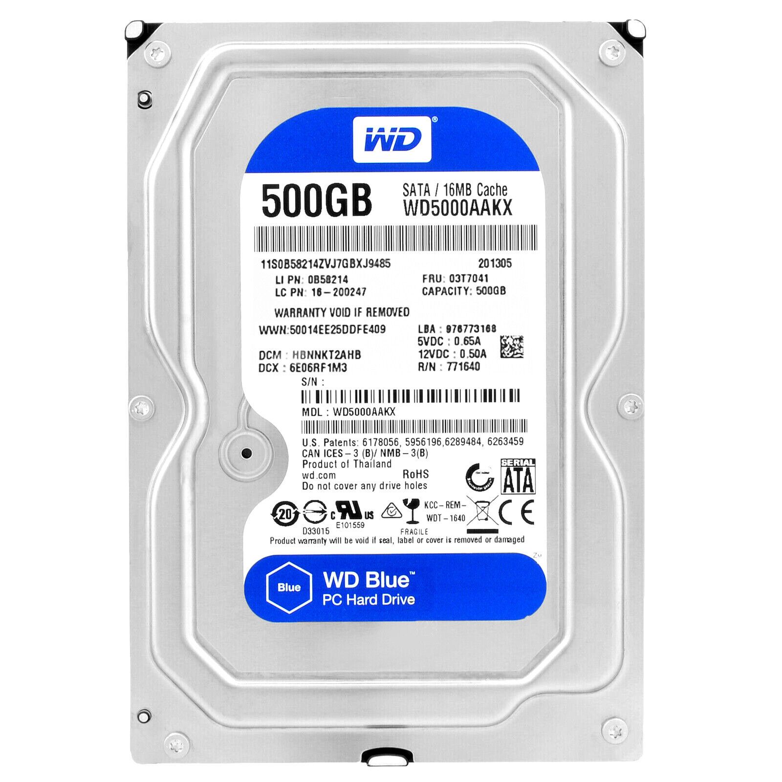 WD5000AAKX 16MB 500GB SATA III 7200RPM Hard Drive