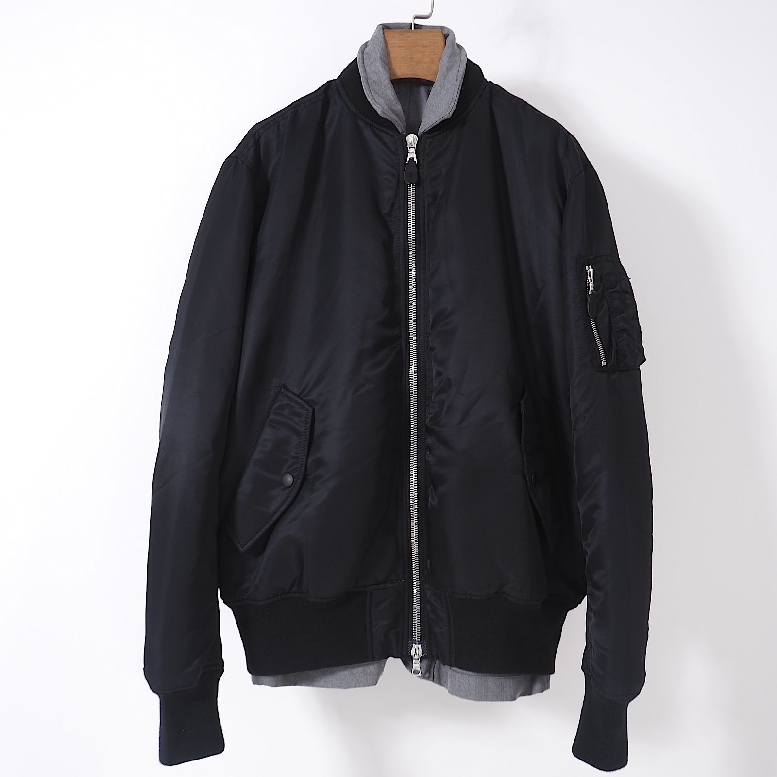 美品 ユニフォームエクスペリメント uniform experiment 19SS リバーシブル MA-1 ジャケット ブルゾン 3 ブラック グレー  メンズ 正規品 4-CI002 - メルカリ