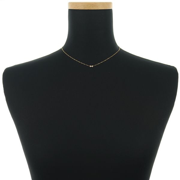 agete リボンネックレス　K18　ダイヤモンド　0.03㌌ K10ダイヤモンドネックレス（0.03ct）｜ネックレス｜アガット 公式