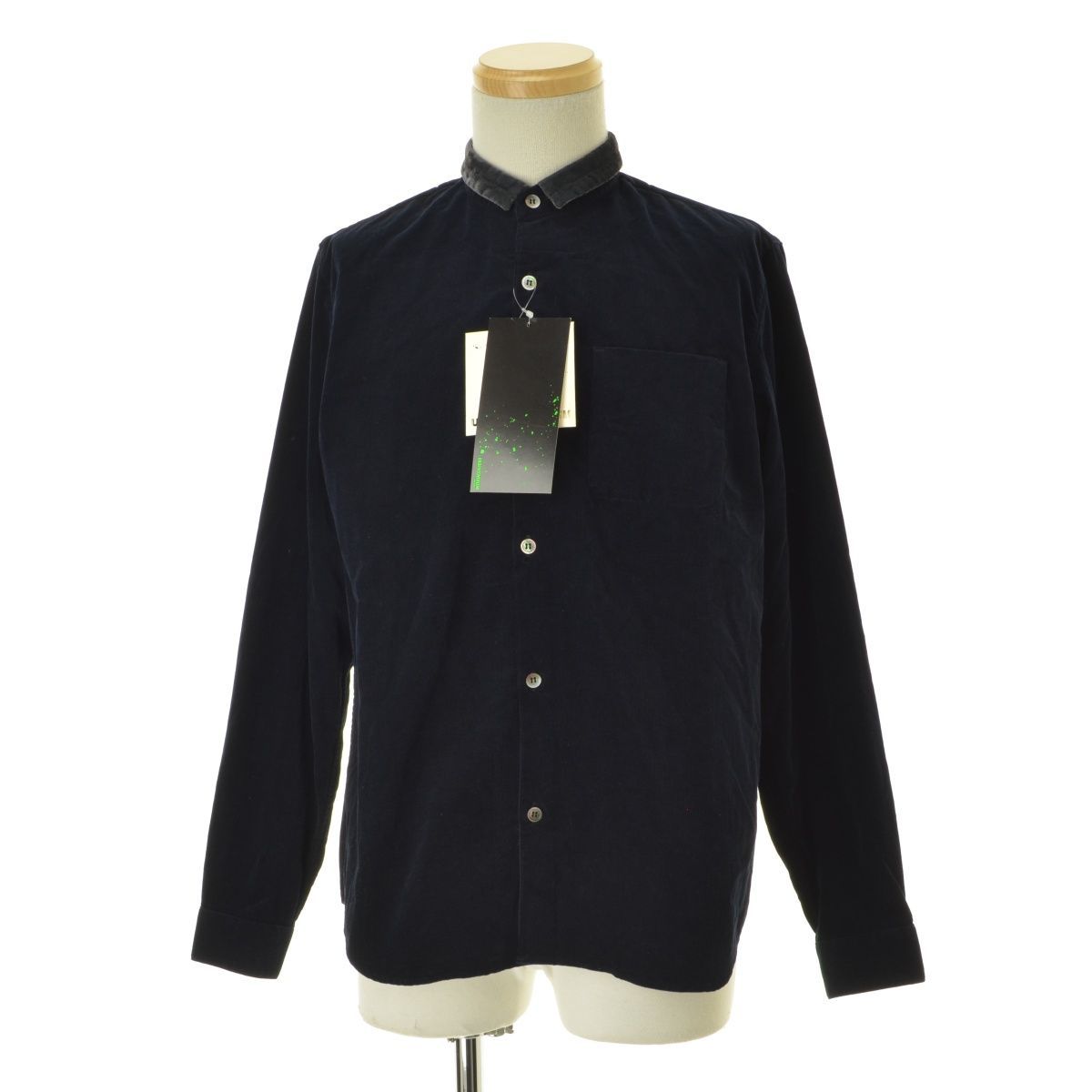 UNDERCOVER】J4402 コール衿 ベルベットシャツ長袖シャツ - メルカリ 