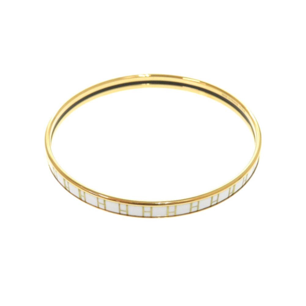 HERMESエルメス ゴールド ホワイト バングル HERMES ゴールド ホワイト バングル ゴールド バングル ホワイト