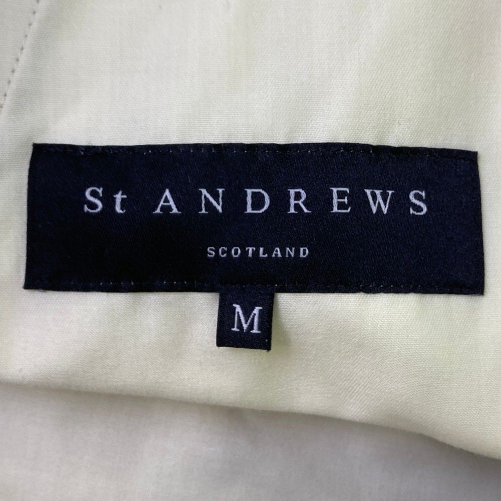 サイズ：M ST ANDREWS セントアンドリュース ハーフパンツ 刺繍 グレー