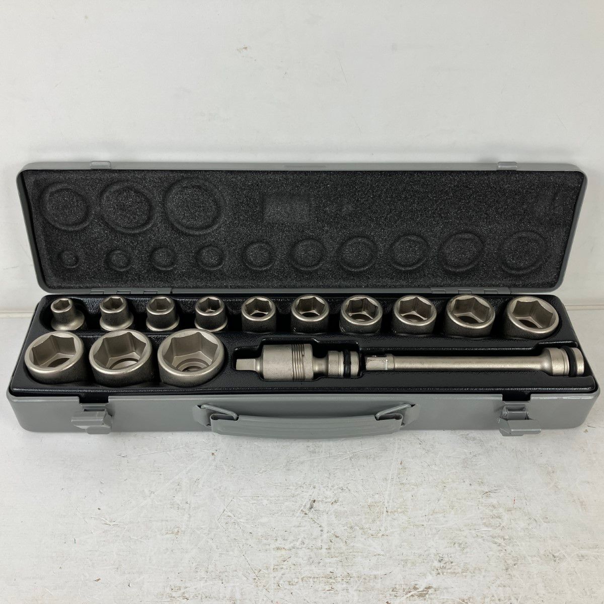 ЗЗTONE トネ 6角 12.7mm インパクト用ソケットセット エクステンションバー ボールジョイント NV4132 シルバー