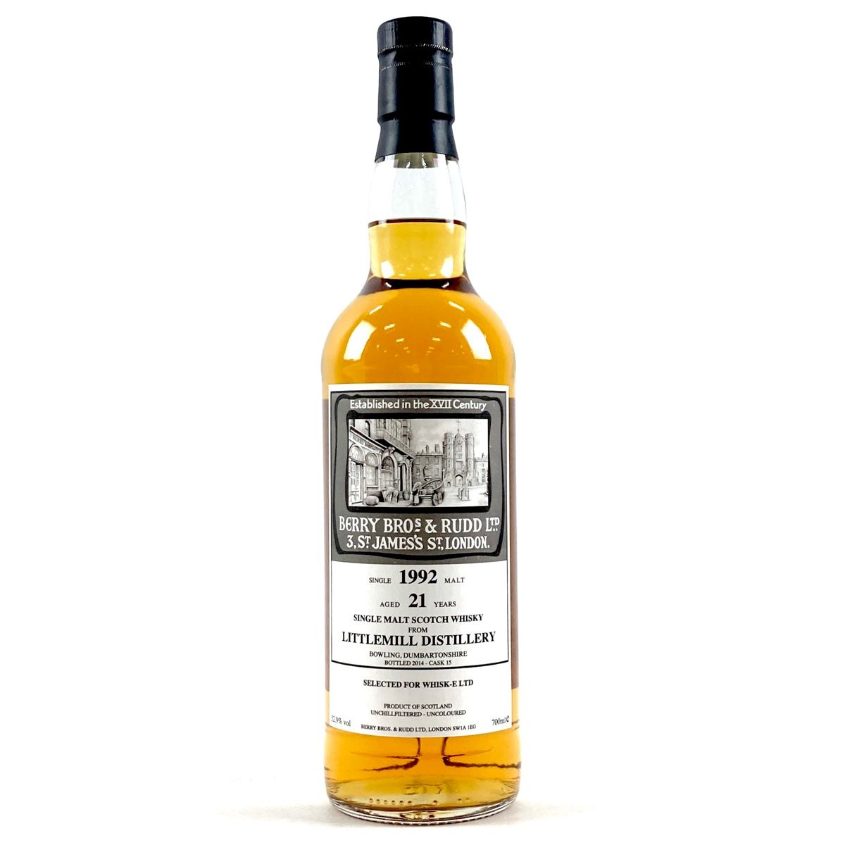 ベリーブラザーズ＆ラッド リトルミル 1992年 21年 700ml スコッチウイスキー シングルモルト 古酒
