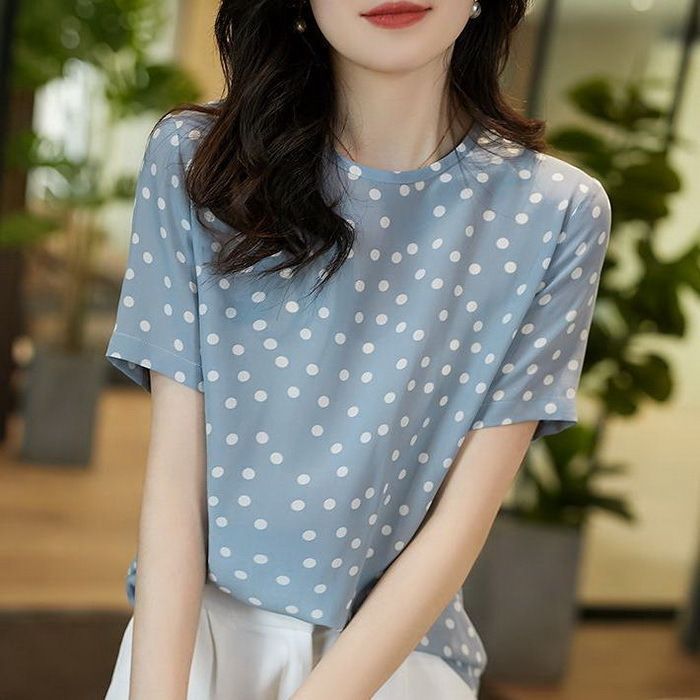 Ｔシャツ レディース きれいめ 40代 春夏 上品 半袖Tシャツ ブラウス 20代30代40代50代 シフォンシャツ ママ カジュアル お出かけ フェミニン 着痩せ 上品 楽天市場】ニットTシャツ トップス レディース きれいめ 40代 春