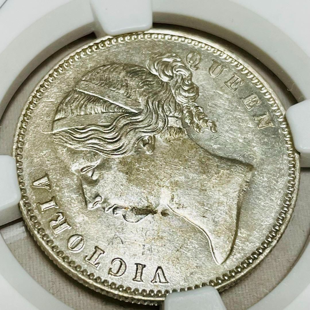 1840 イギリス領インド 1ルピー銀貨 ヤングヘッドヴィクトリア MS61 D