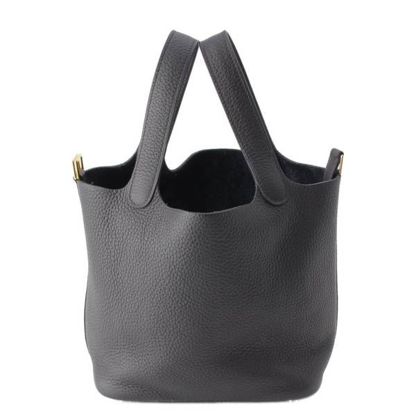 エルメス U刻 ピコタンロックPM ハンドバッグ トリヨンクレマンス ゴールド金具 キャバン