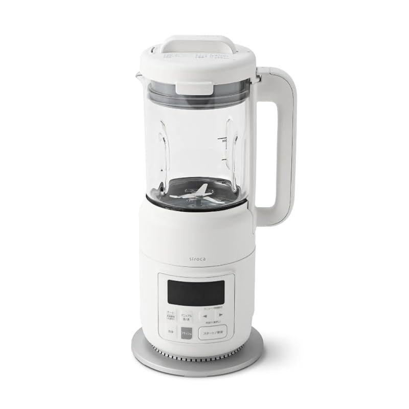 シロカ ヒーター機能付きブレンダー おうちシェフ BLENDER SM-S151 スープメーカー|豆乳メーカー|スープブレンダー|ヒーター搭載|断熱構造|独自形状8枚刃|自動洗浄機能搭載|オートメニュー12種|スープ|スムージー|発酵|薬膳|レシピブック 1