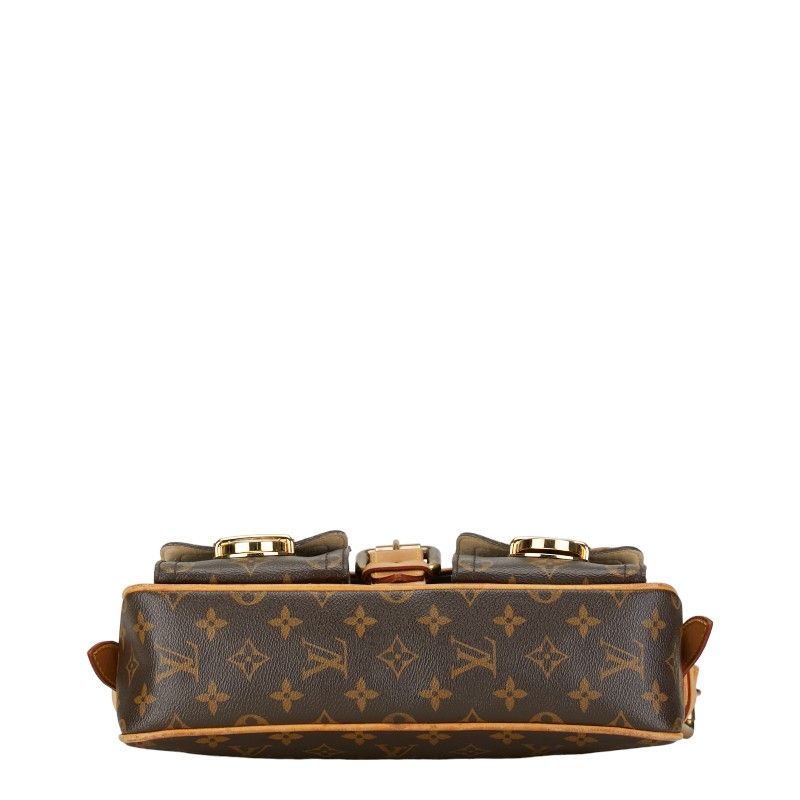 ルイ ヴィトン モノグラム ハドソンPM ショルダーバッグ ハンドバッグ 2WAY M40027 ブラウン PVC レザー レディース LOUIS VUITTON【1-0158155】