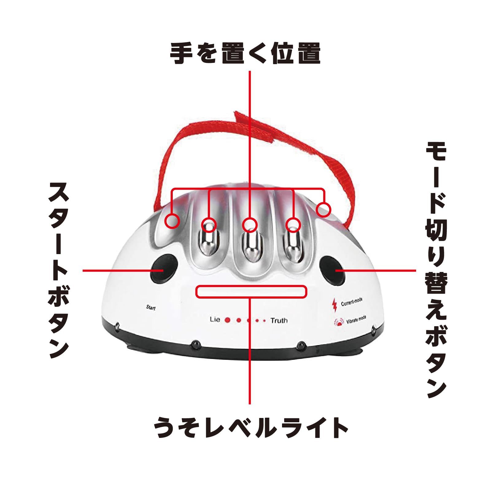 嘘発見器 うそ発見器（日本語説明書付き）ビリビリ 罰ゲーム おもしろグッズ