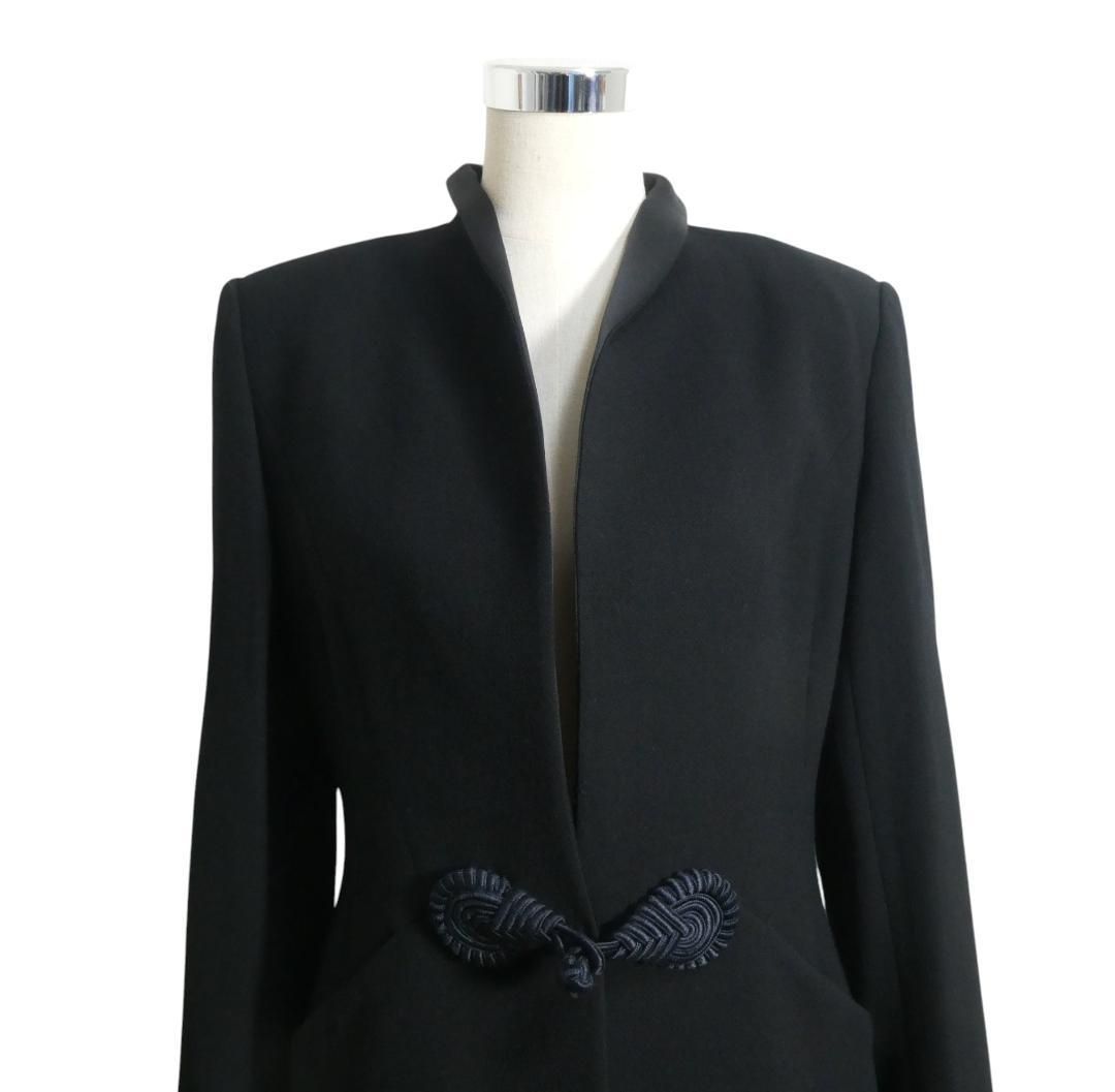 極美品 NINA RICCI ニナリッチ ジャケット ショールカラー ロング丈