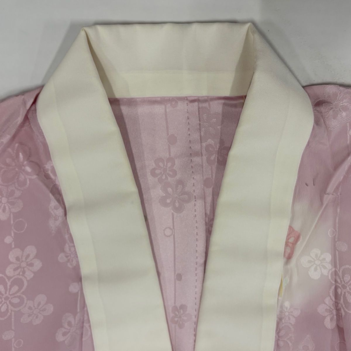 ⁡ 〈枝梅模様の長襦袢〉SALE トール　単衣　美品　裄長目　普段着着物に ⁡ 枝梅模様の長襦袢〉SALE トール 単衣 美品 裄長 普段着着物 ⁡