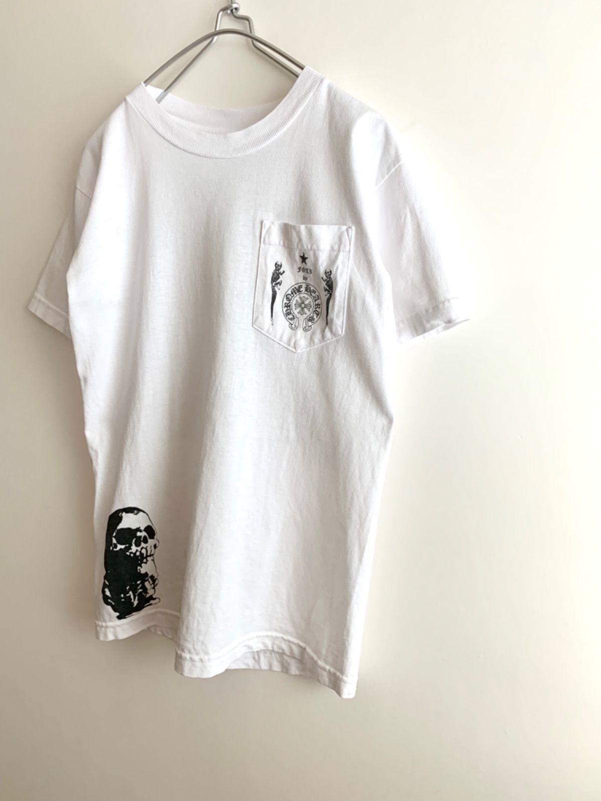 人気カラーの CHROME HEARTS ハリスティーター スカル Tシャツ