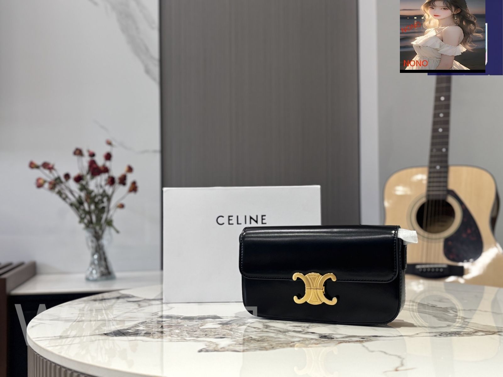 りょう　最終大幅値下げ‼️正規品✨ セリーヌ 今日特価】Celine セリーヌ 凱旋門 アンダーアーバッグ 牛皮製で