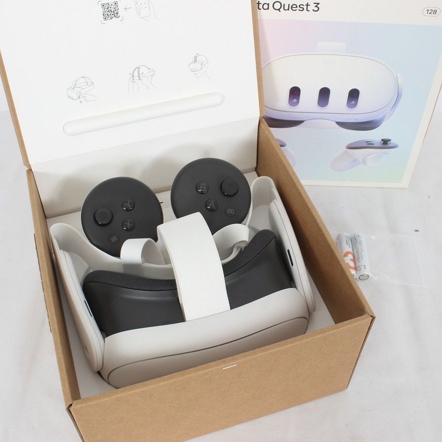 美品】Meta Quest 3 128GB VR ヘッドマウントディスプレイ ヘッド 
