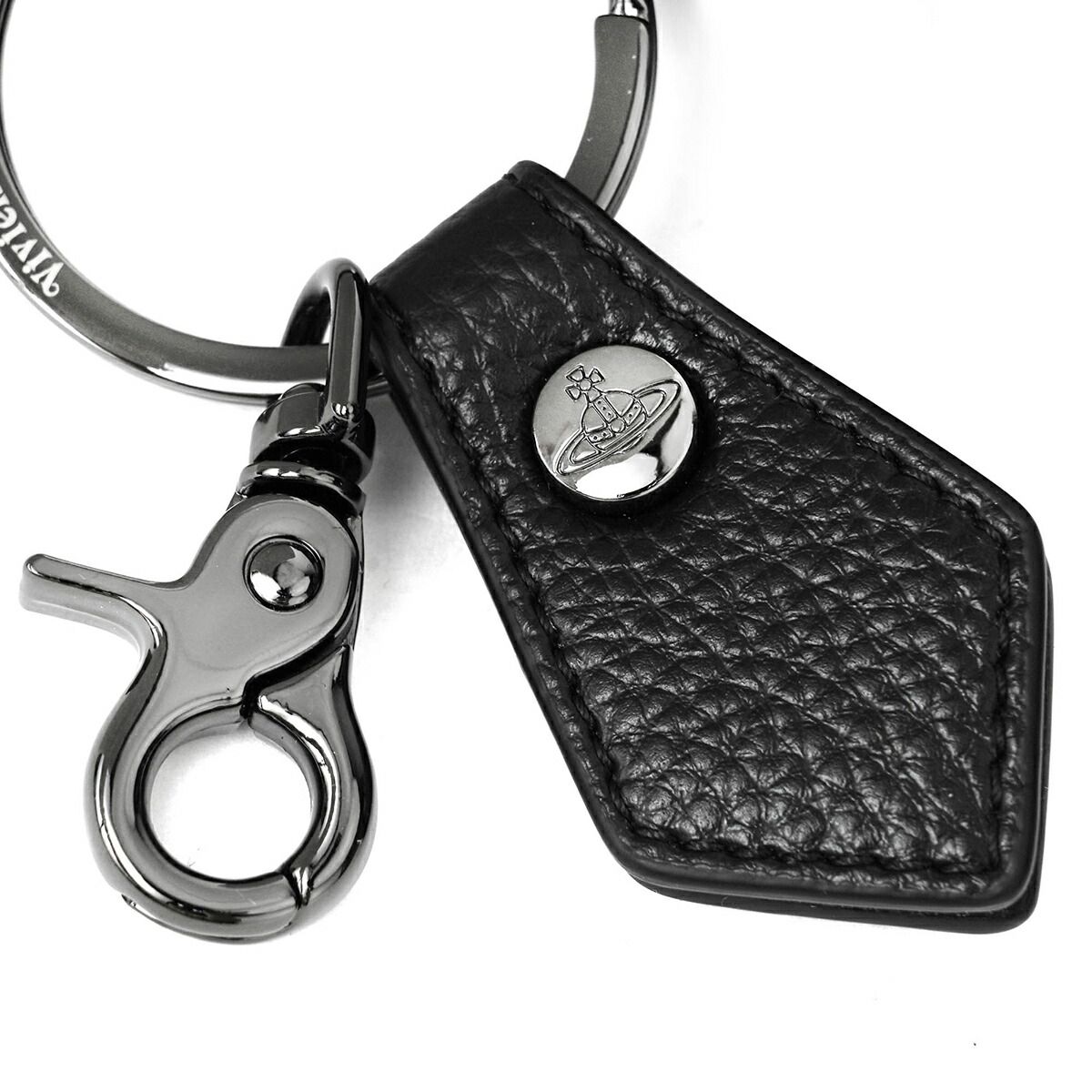 Vivienne Westwoodブラック レザー キーホルダー 新品 ヴィヴィアン ウエストウッド Vivienne Westwood
