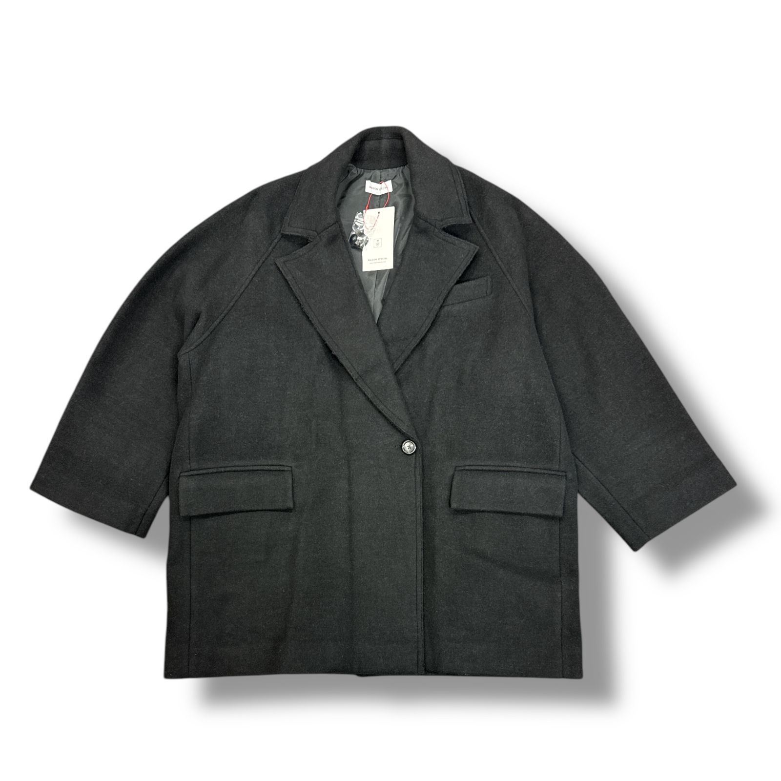 参考上代37400円 未使用品 MAISON SPECIAL ルーズジャケットコート P 
