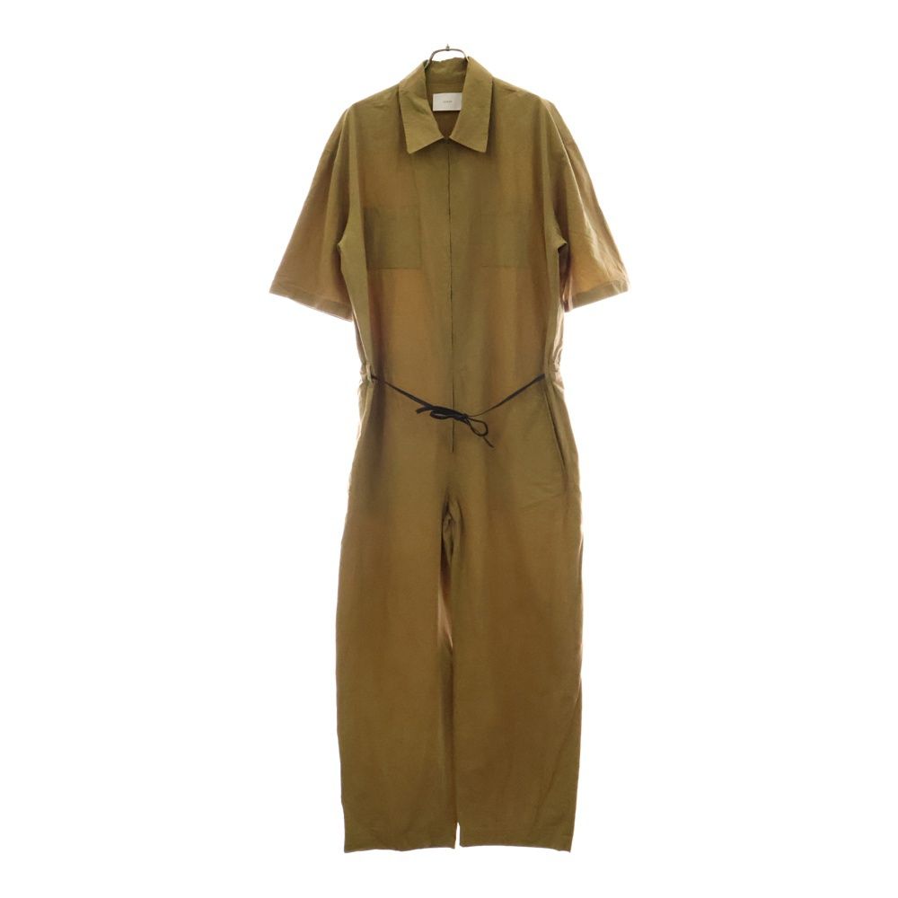 Stein シュタイン 22SS OVERSIZED HALF SLEEVE JUMP SUIT オーバーサイズ ハーフスリーブ コットン ジャンプスーツ ブラウン ST.385