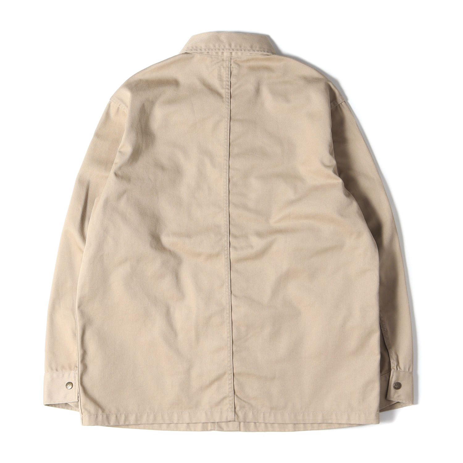 美品 STANDARD CALIFORNIA スタンダードカリフォルニア カバーオール サイズ:L ポリコットンツイル ワーク ジャケット T/C  Coverall Jacket 21SS ベージュ アウター ブルゾン ミリタリー カジュアル