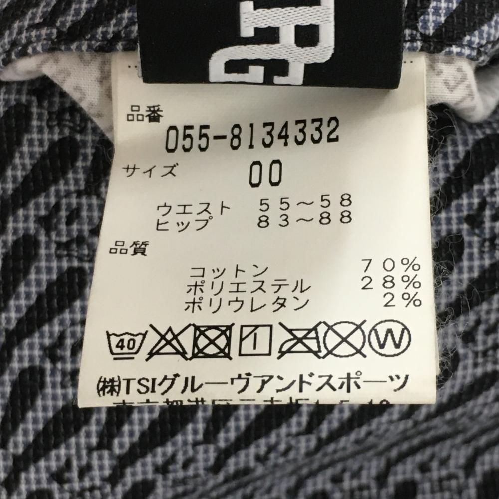 美品【パーリーゲイツ】ディズニーオズワルド総柄ストレッチスカート　サイズ00 美品】パーリーゲイツ×Disney スカート ネイビー×黒 オズワルド