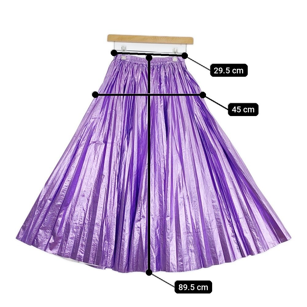 Ameri VINTAGE 02220981620 SHINY PLEATS SKIRT プリーツ サイズ