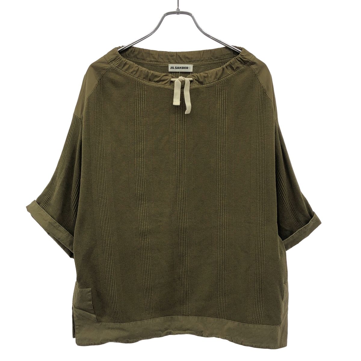 JIL SANDER＋ ジルサンダープラス 22SS ワイドプルオーバートップス JPPU707500 カーキ M JIL SANDER＋ ジルサンダープラス 22SS ワイドプルオーバートップス