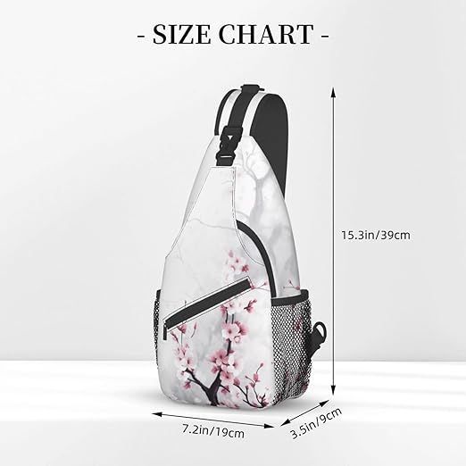 DADABULIU] ボディバッグ 桜 花 和風 斜め掛け ショルダー バック