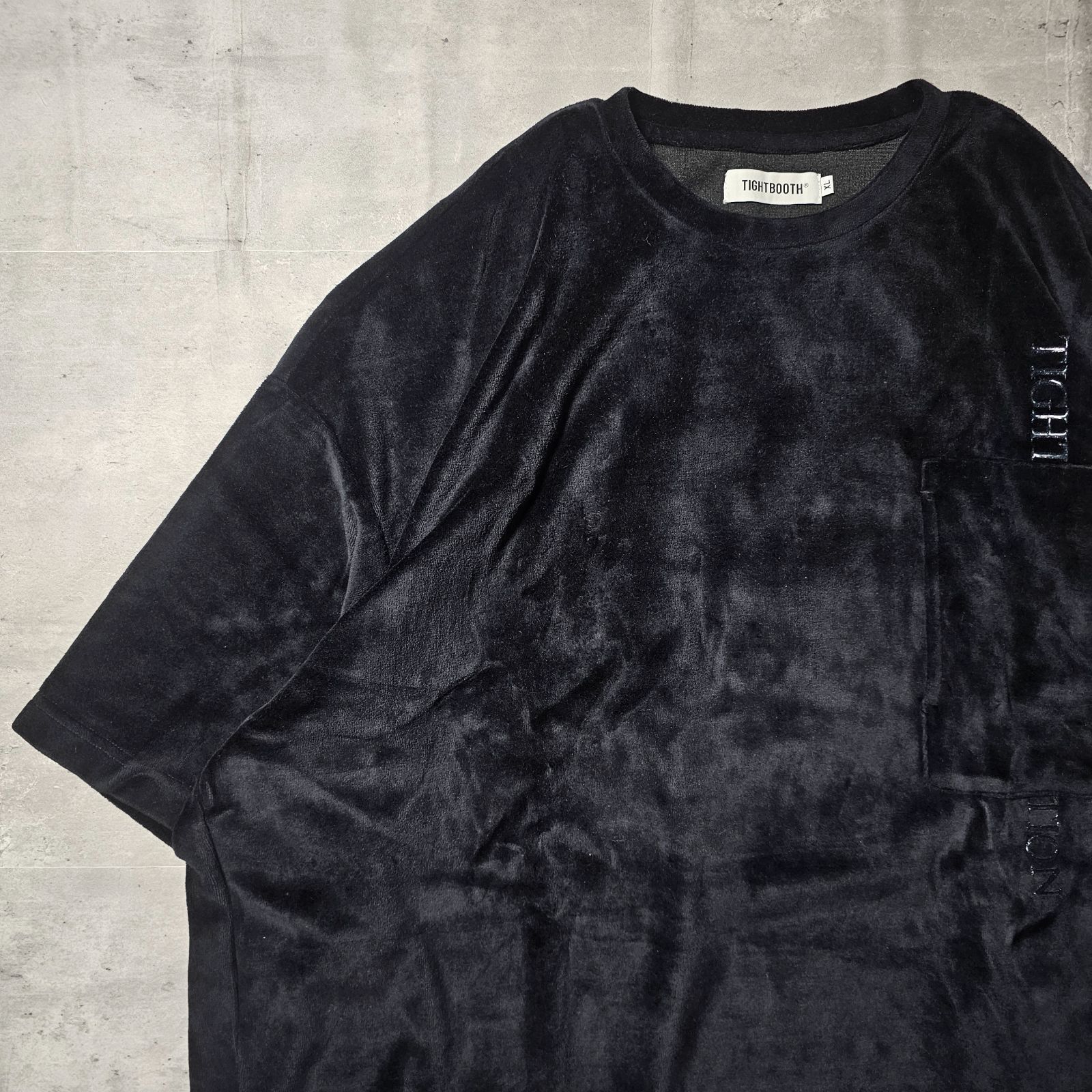 TIGHTBOOTH / タイトブース 』 TBPR ベロアTシャツ ( XLサイズ
