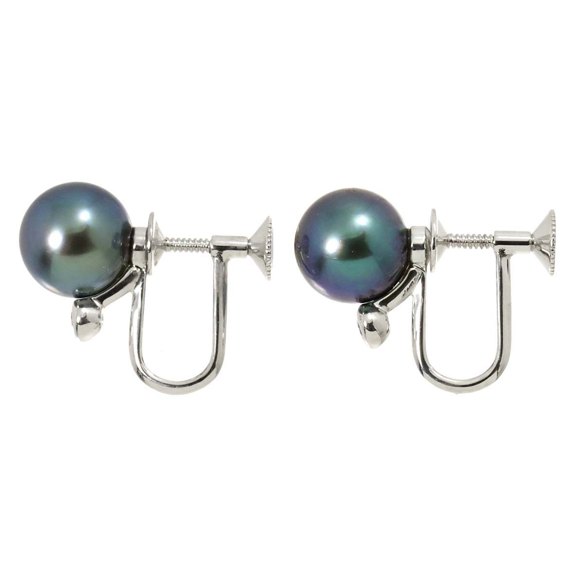 希少品✨ SOGO 黒蝶真珠 イヤリング ホワイトゴールドK18 アクセサリー 楽天市場】ブラック パール ネックレス 一粒 12mm 黒蝶 真珠