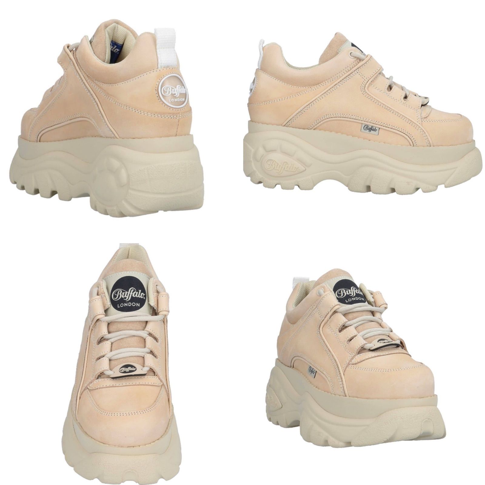 バッファローロンドン クリームカラー 厚底 プラットフォーム