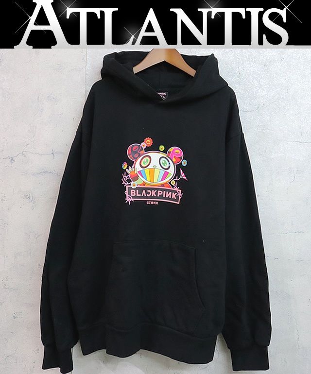 カイカイキキ 銀座店 カイカイキキ ×BLACKPINK ブラックピンクコラボ パーカー size XL 黒|ピンク 98633