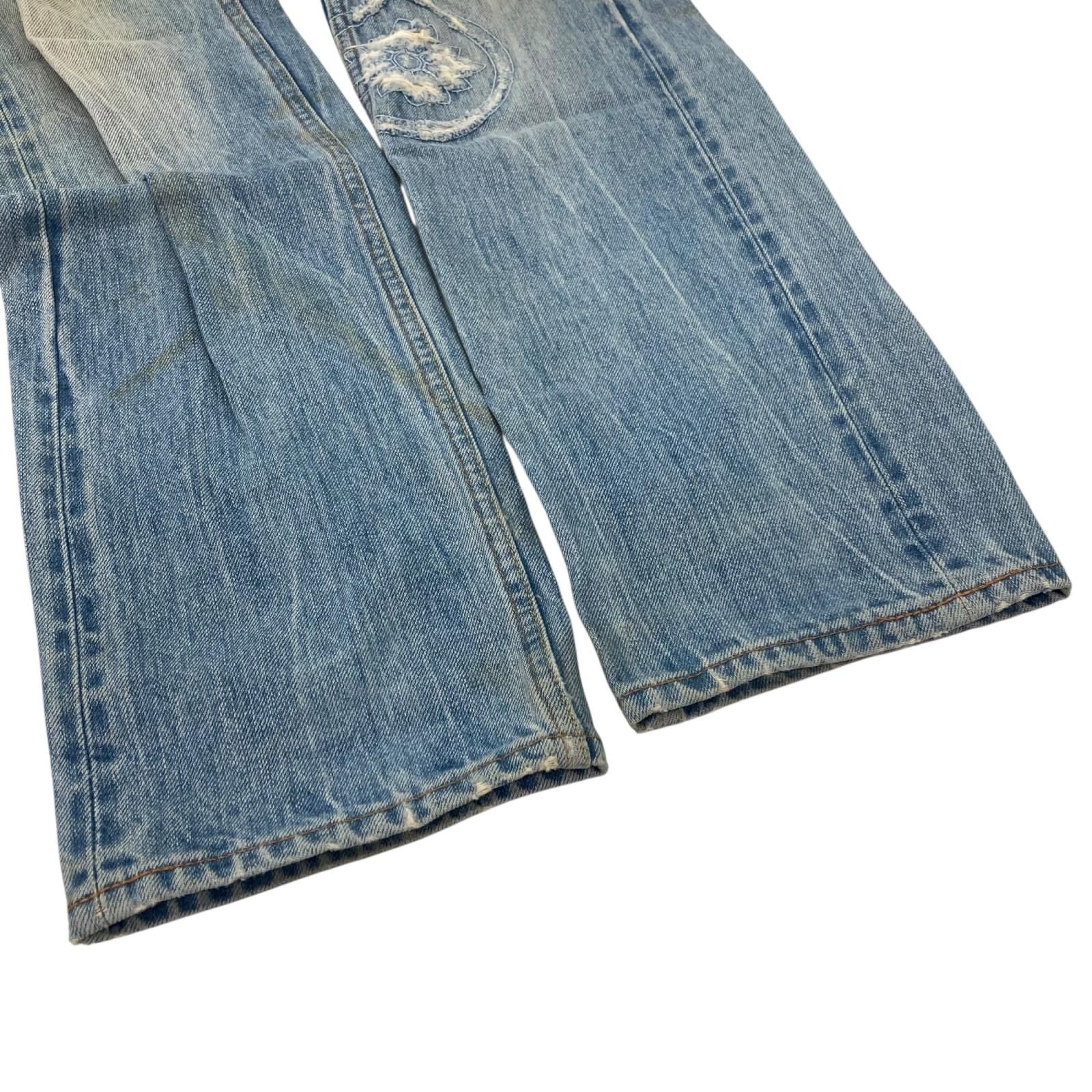 186000 現状品 EVISU エヴィス ダメージジーンズ カモメ サイズ