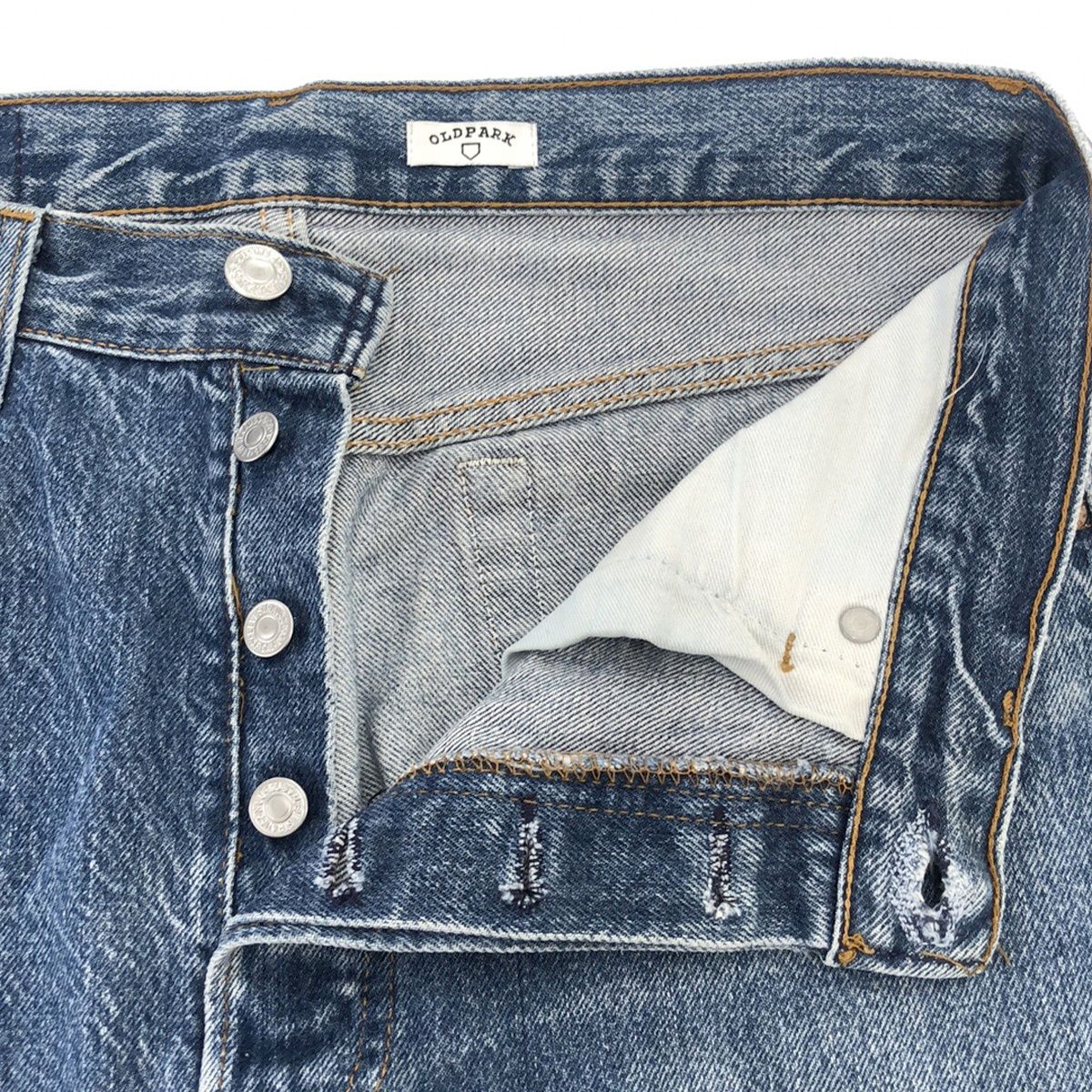 OLD PARK オールドパーク SLIT JEANS Levi'sリメイク フロント