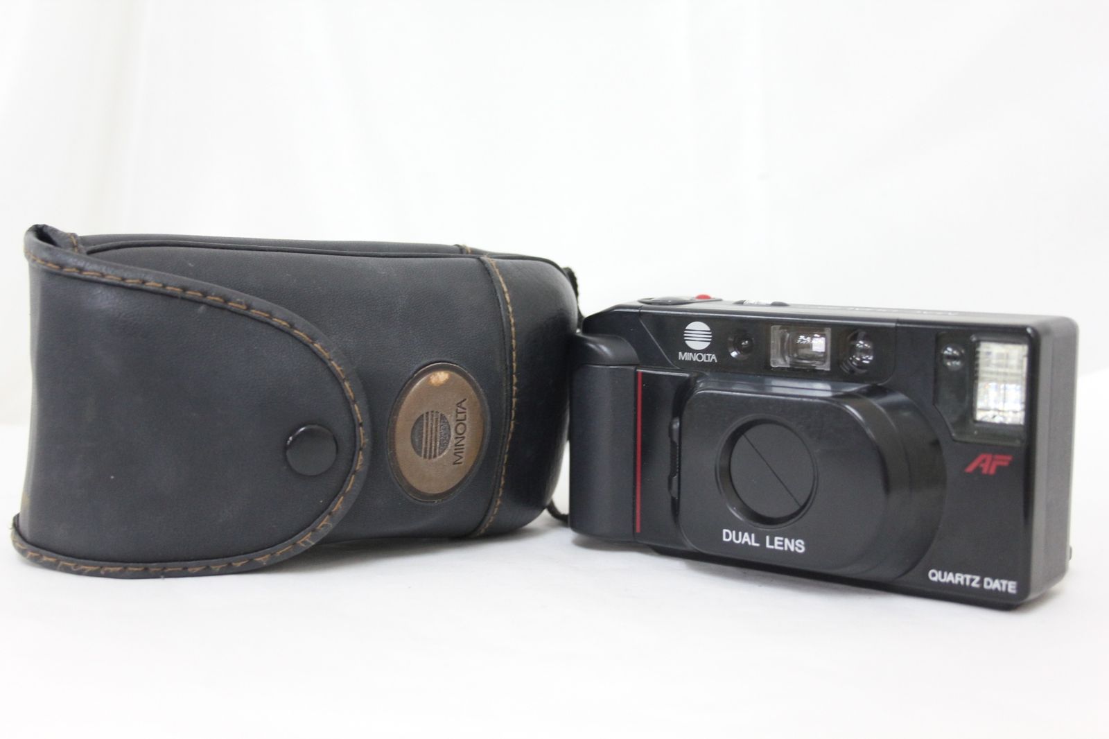 返品保証】 ミノルタ Minolta MAC-DUAL QUARTZ DATE DUAL LENS ケース
