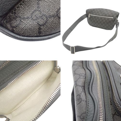 送料無料の商品多数！ GUCCI グッチ オフィディア ミディアム ベルトバッグ ボディバッグ ウエストバッグ 斜め掛けバッグ ショルダーバッグ GGスプリームキャンバス グレー シルバー金具 733868 UULHK 8576 40802136576 アラモード