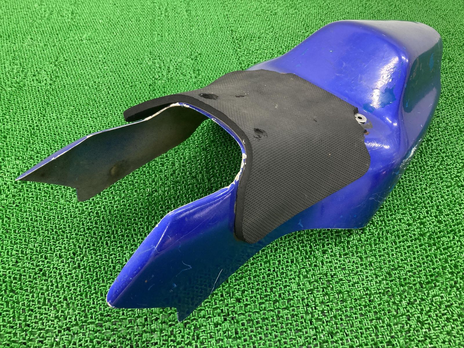 NSR50 シートカウル 青M 社外 中古 バイク 部品 AC10 FRP レーシング