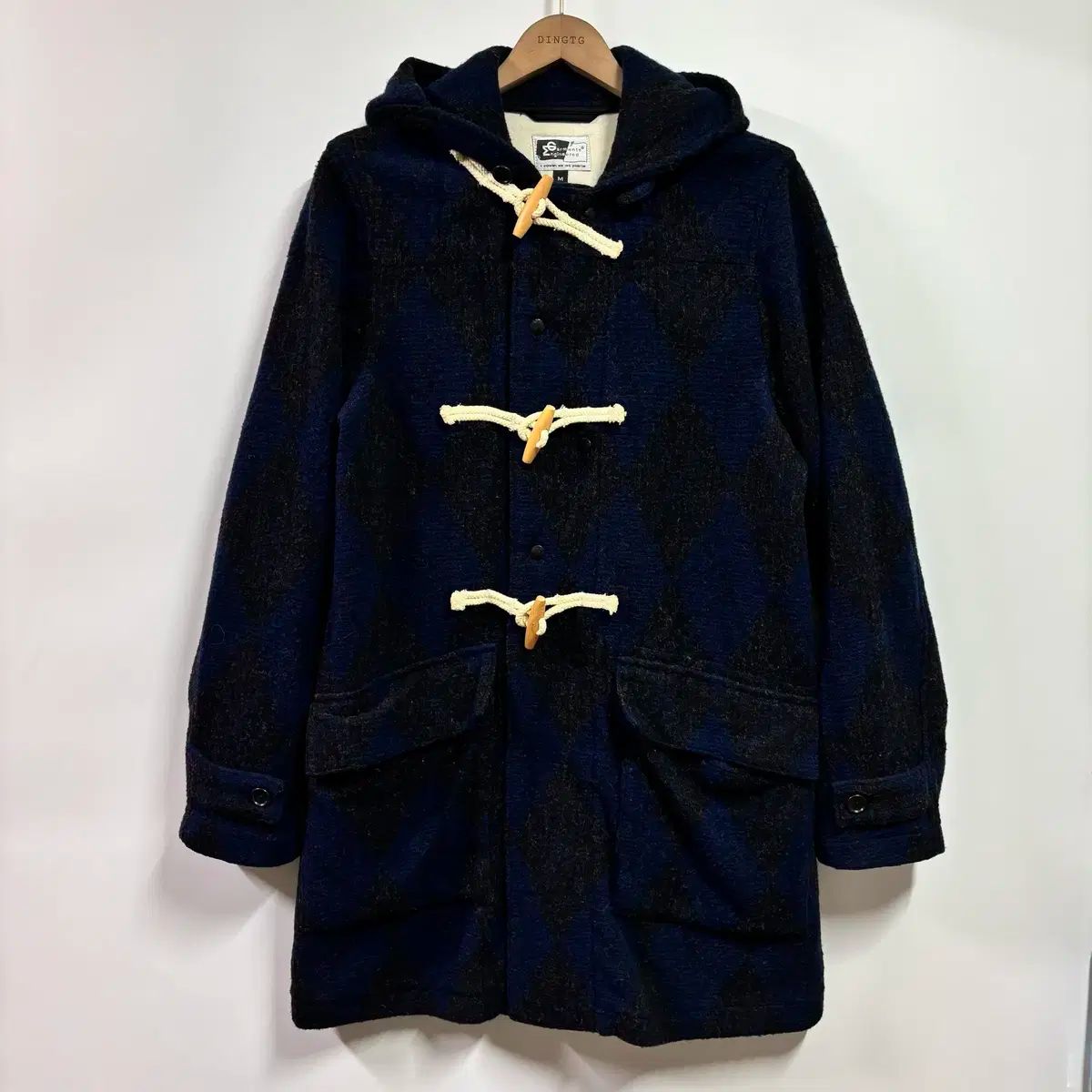 Engineered Garments アーガイル ウール生地 ダッフルコート ENGINEERED GARMENTS アーガイル柄ウールダッフルコート