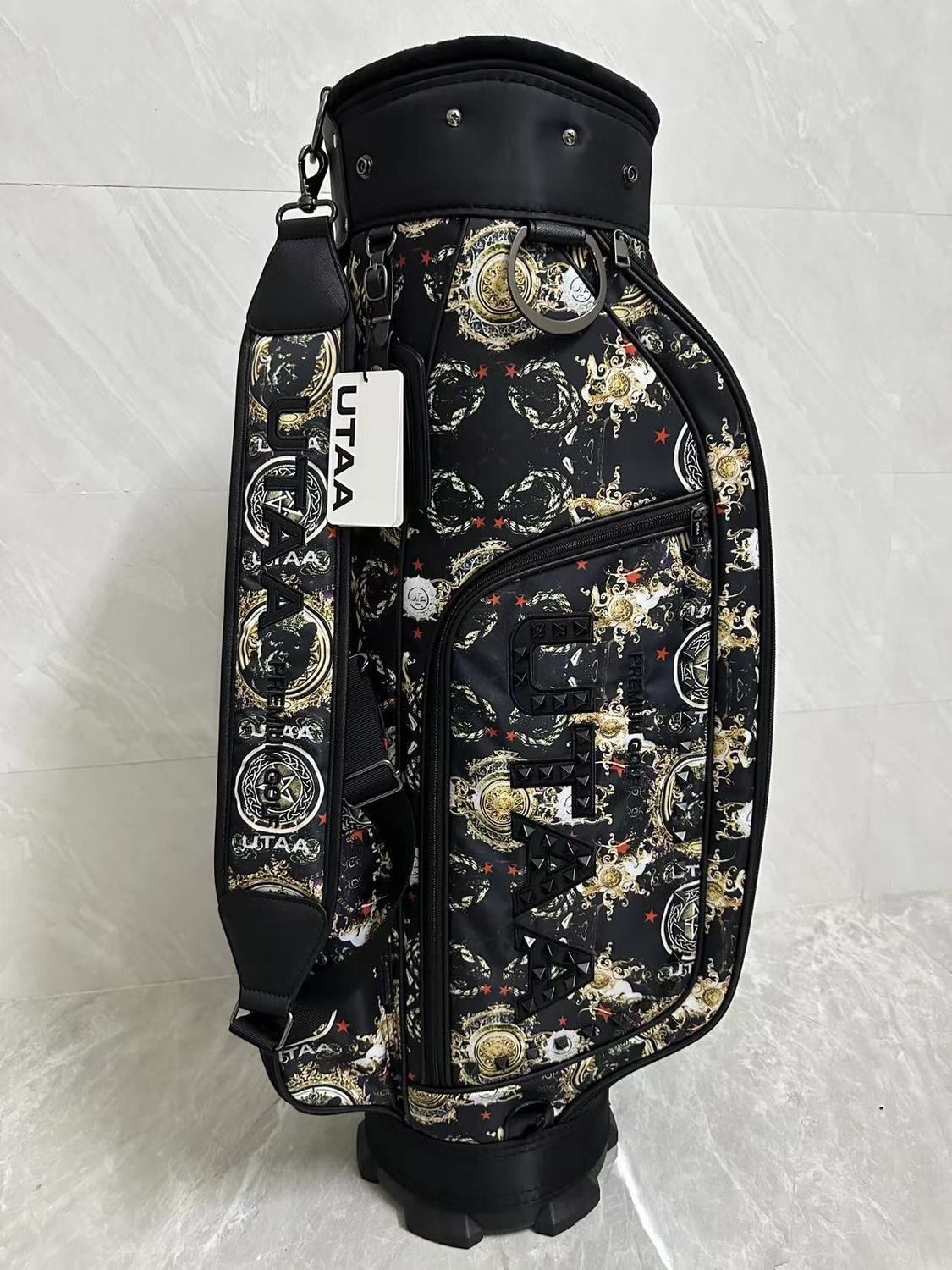 UTAA ゴルフ キャディバッグ キャスター型 ボストンバッグ 2点セット