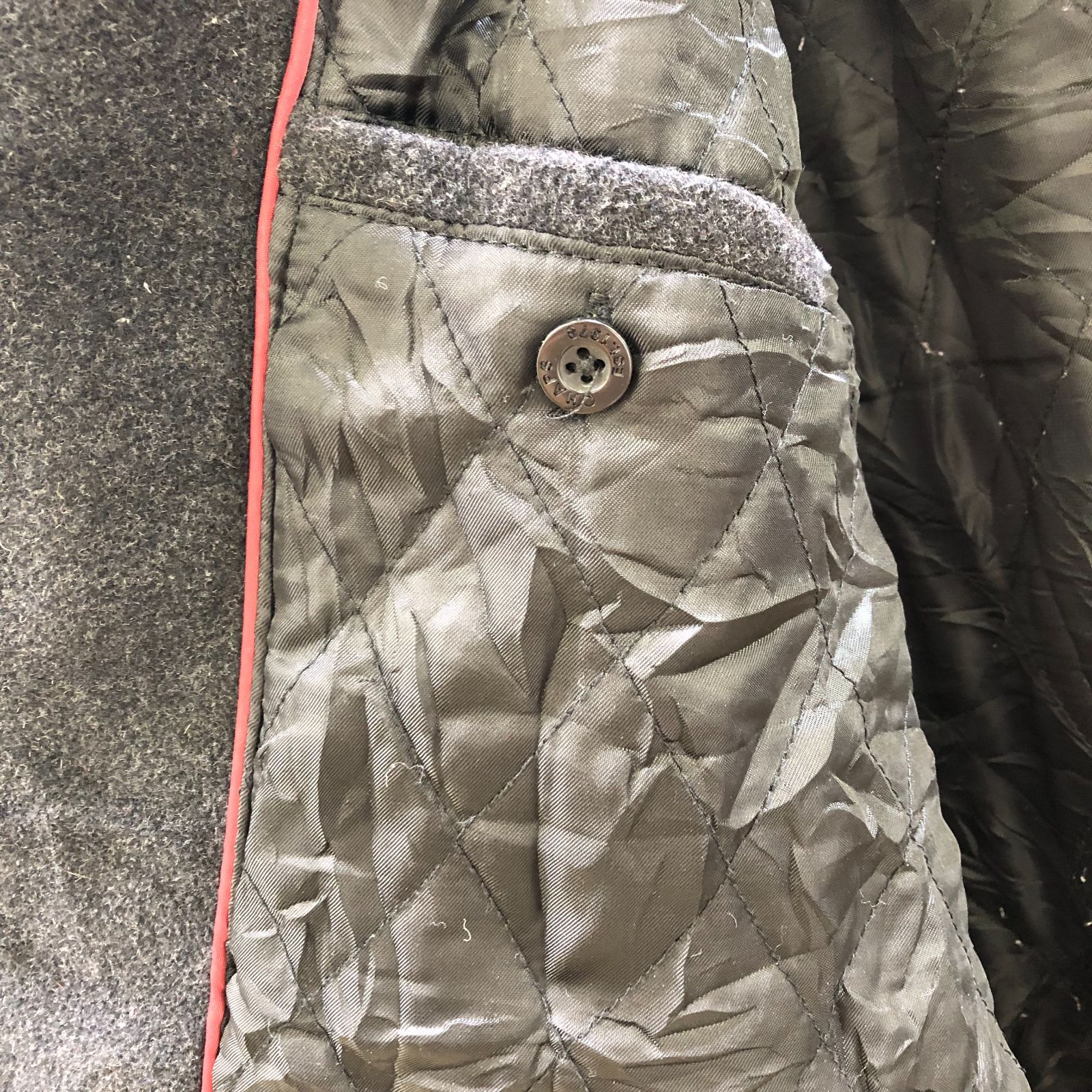 CHAPS EST.1978 チャップス ラルフローレン レイヤード風 ハーフコート 