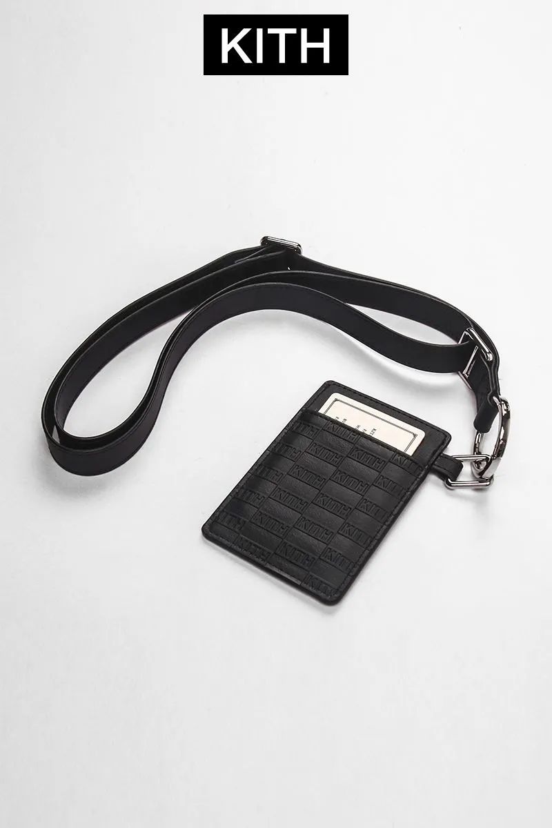 KITH キス ストラップ付 カードケース 両面 定期入れ - メルカリ