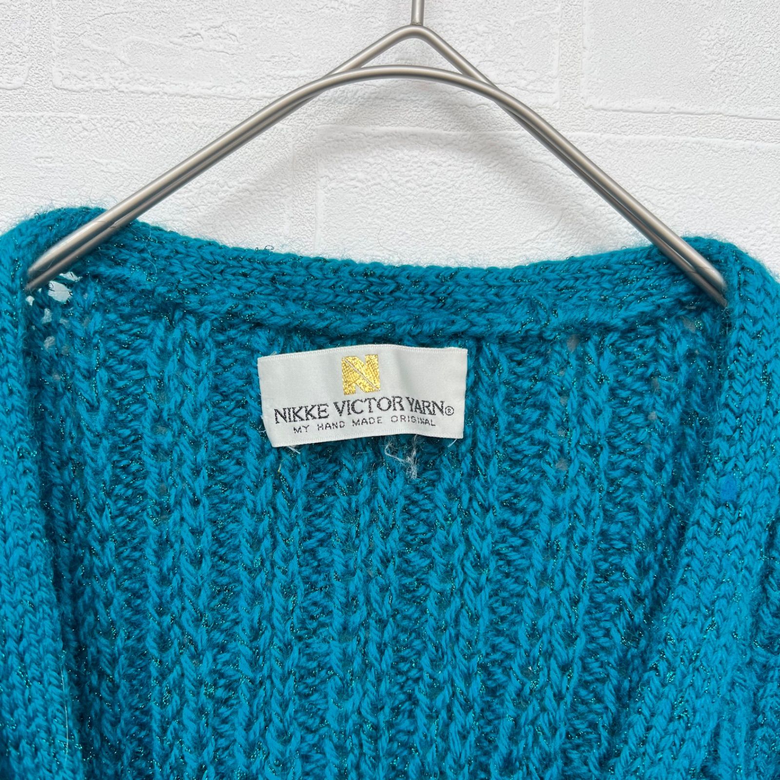 NIKKE VICTOR YARN 手編みカーディガン Nikke victor yarn 手編みカーディガン ニットカーディガン