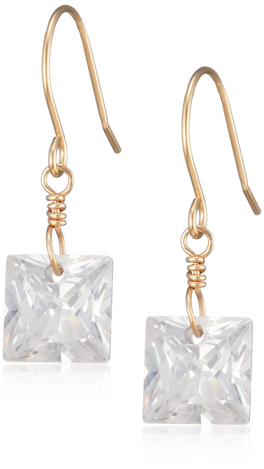 フック キュービックジルコニア イエローゴールド ピアス K10 ESTELLE 0222-6352-0019-0000 エステール