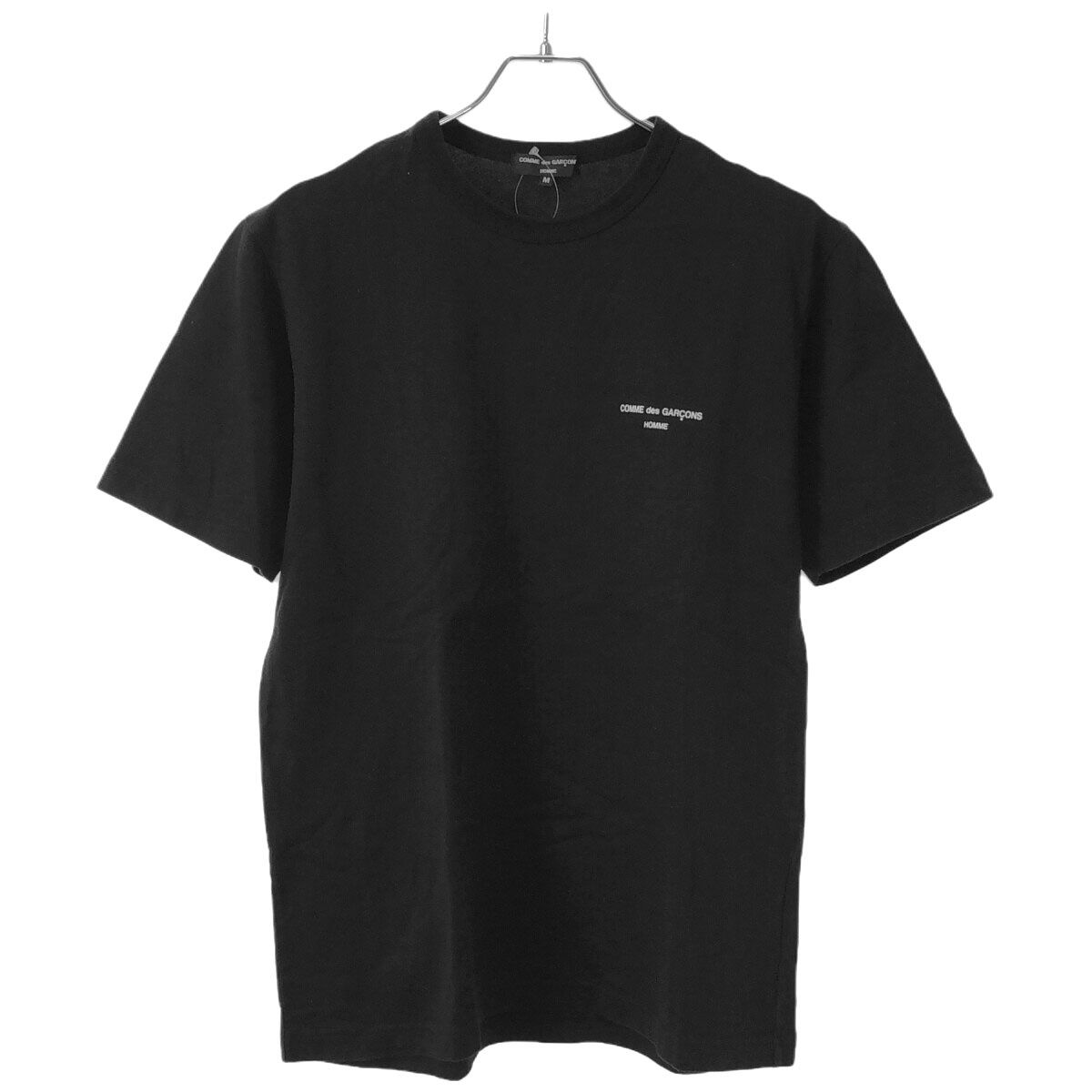 COMME des GARCONS HOMME コムデギャルソンオム 20AW ロゴプリントTシャツ ブラック M HF-T009